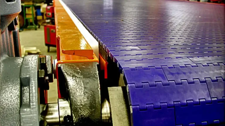 High-speed belt conveyor system with precision tracking for industrial process applications