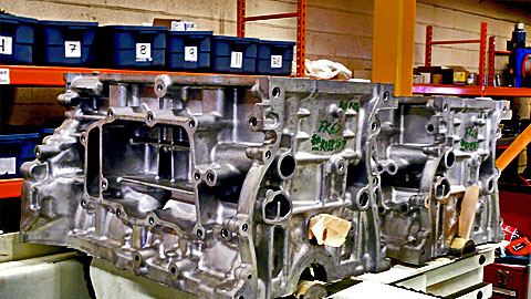 Engine and Gear Assembly