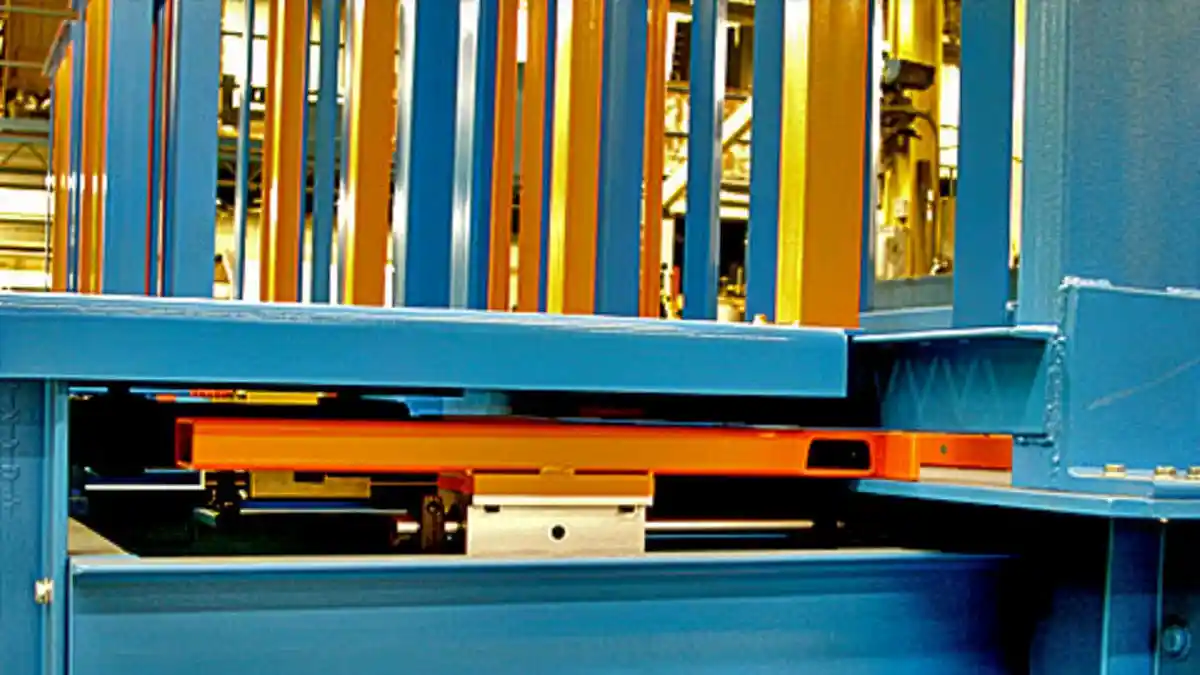 Package conveyor strapping system with bunk insertion and automated load stacking for warehouse operations